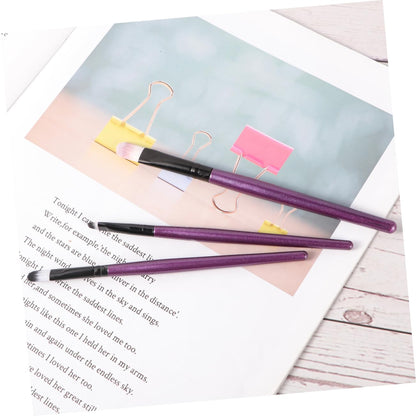 12Pcs Makeup Brush Wooden Handle Angled Blush Brush and Case Professional Cosmetics Kit for Women